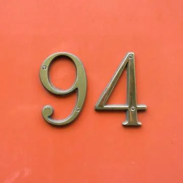 Number 94 Stock Photos