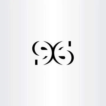 Number 96 ninety six vector icon symbol Stock-Illustration