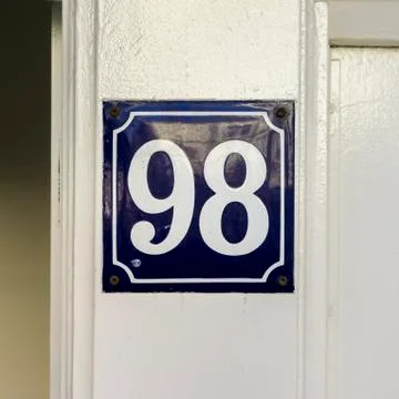 Number 98 Stock Photos