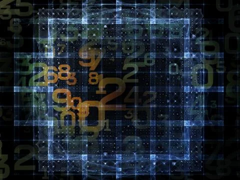 Number Abstraction イラスト素材