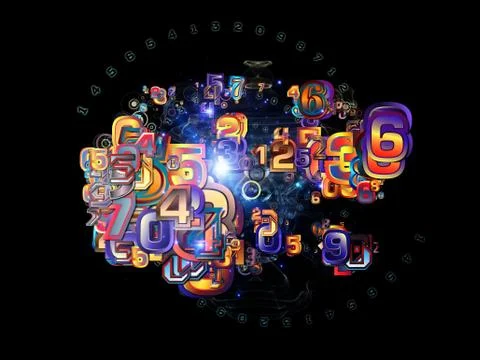 Number Abstraction Stock Illustration