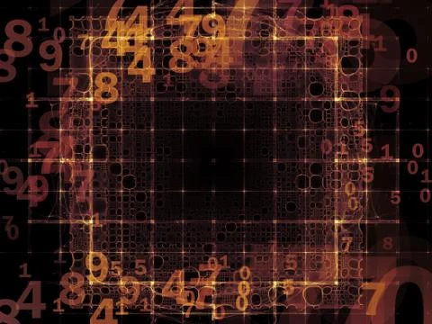 Number Abstraction Stock Illustration