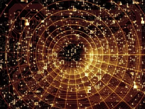 Number Abstraction Ilustração Stock