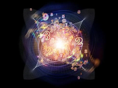 Number Abstraction Stock Illustration