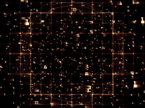 Number Abstraction Ilustração Stock