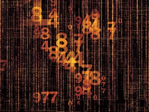 Number Abstraction イラスト素材