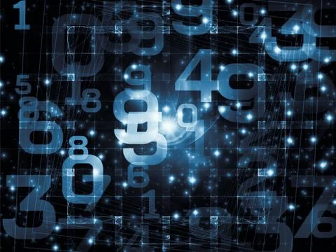 Number Abstraction Stock Illustration