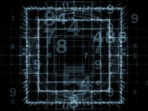 Number Abstraction Stock Illustration
