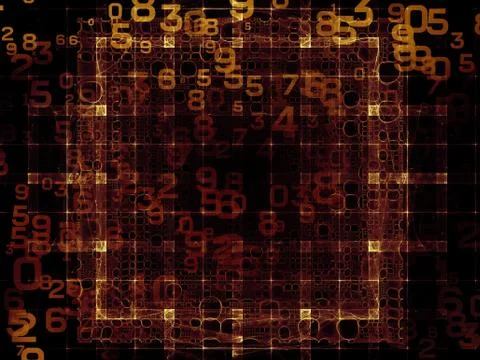 Number Abstraction Stock Illustration