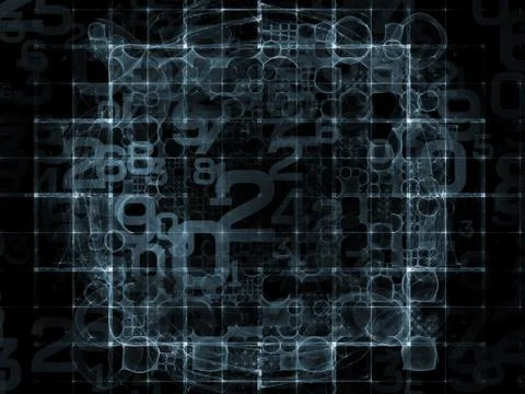 Number Abstraction 스톡 일러스트