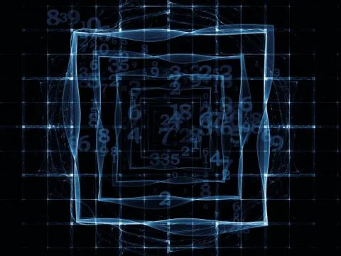 Number Abstraction イラスト素材