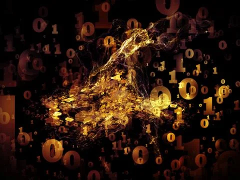 Number Abstraction Illustrazione stock