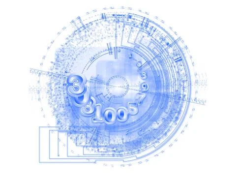 Number And Beyond Stock Illustration