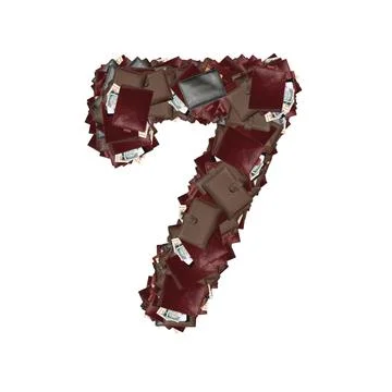 Number and character with wallets inside dollars. Stock Illustration
