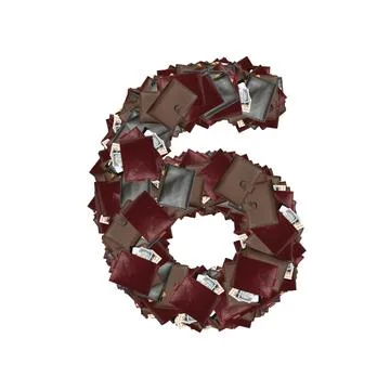 Number and character with wallets inside dollars. Stock Illustration
