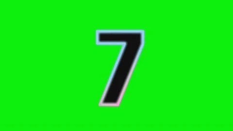 Number Animated on Chroma Key for Compositing Vídeos de archivo 337991130
