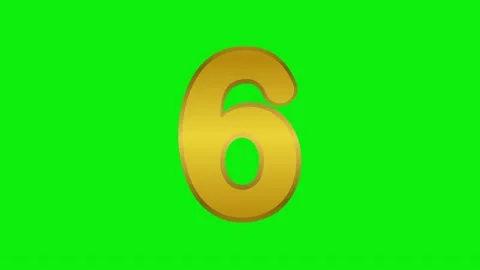 Number Animated - Chroma Key Green Screen Footage Stock Footage 337052402