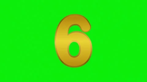 Number Animated - Chroma Key Green Screen Footage Stock Footage 337178991