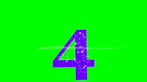 Number Animated on Green Screen Chroma Key Background Stockbeeldmateriaal 336892906
