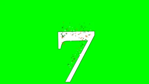 Number Animated Isolated Green Screen Stock Video Stock Footage 336899065