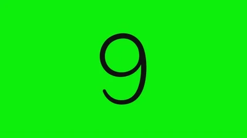 Number Animated Isolated Green Screen Stock Video Stock Footage 337052453
