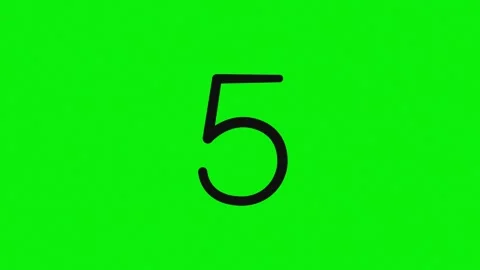 Number Animated Isolated Green Screen Stock Video Stock Footage 337179005