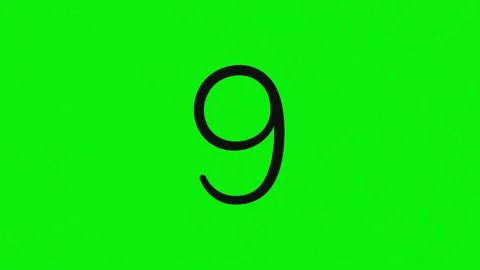 Number Animated Isolated Green Screen Stock Video Stock Footage 337179008