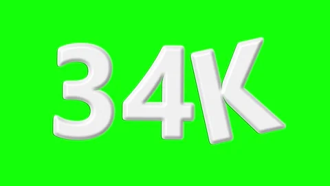 Number Animated Motion Graphic Overlay Video stock 341587327
