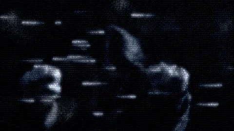 Number animation, in matrix style, with slogan of white letters. We need reform Stock Footage 132013052