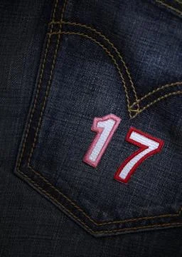 Number appliques Stock Photos