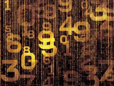 Number Arrangement 스톡 일러스트