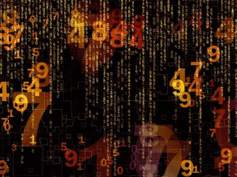 Number Arrangement Stock Illustration