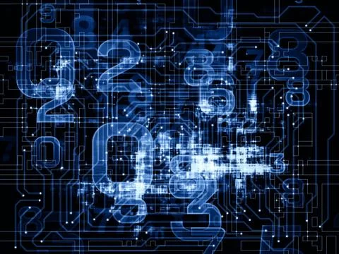 Number Arrangement Ilustração Stock