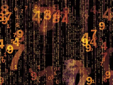 Number Arrangement 스톡 일러스트