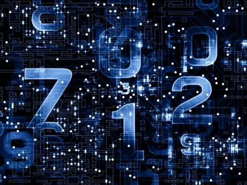 Number Backdrop Ilustração Stock