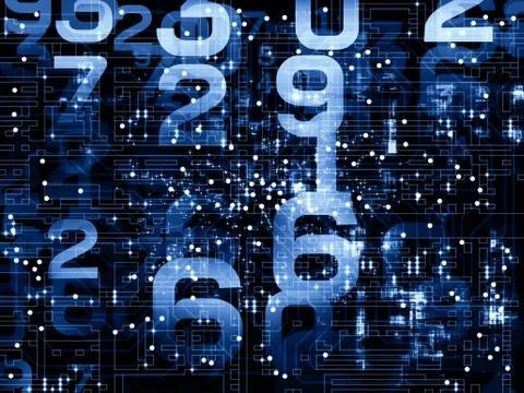 Number Backdrop Ilustração Stock
