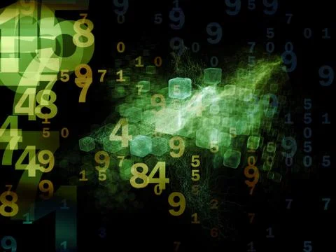 Number Backdrop Illustrazione stock