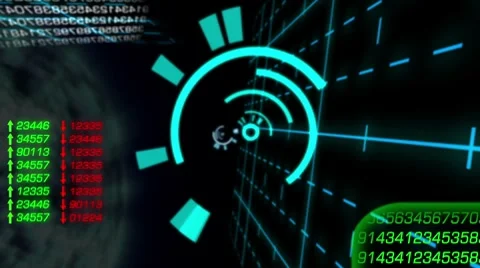 Number background Video stock 7749566