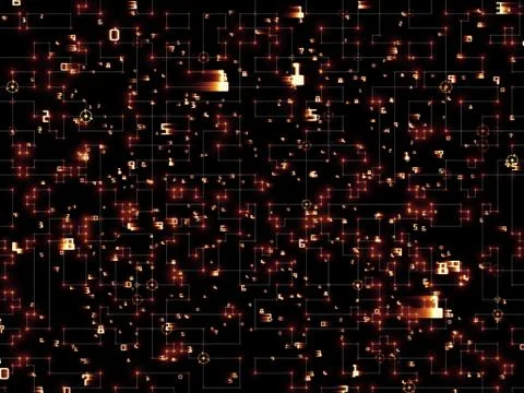 Number Background Ilustração Stock