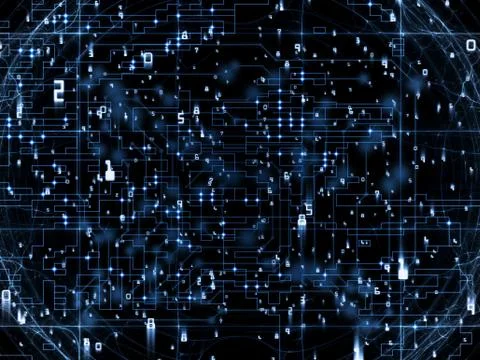 Number Background Ilustração Stock