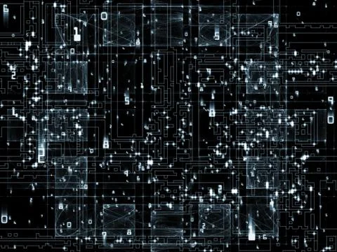 Number Background Ilustração Stock