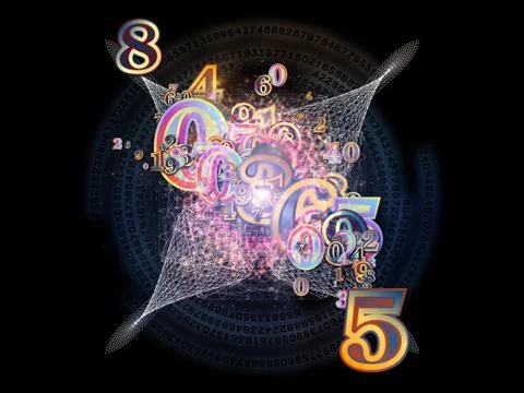 Number Background Stock Illustration