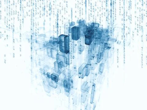 Number Background 库存插图