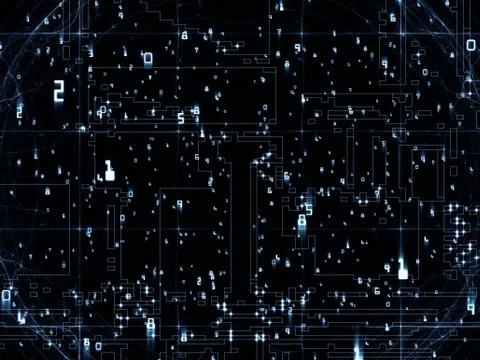 Number Background Ilustração Stock