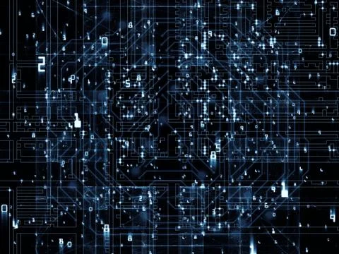 Number Background Ilustração Stock