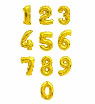 Number from balloons Foto stock