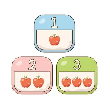 Number banner Stock Illustration
