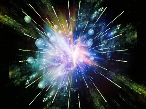Number Burst Abstraction 스톡 일러스트