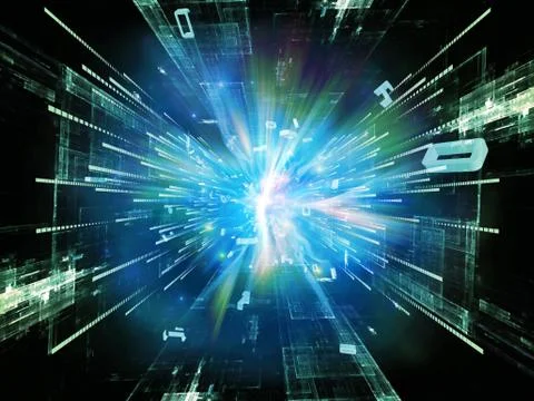 Number Burst Acceleration Stock Illustration