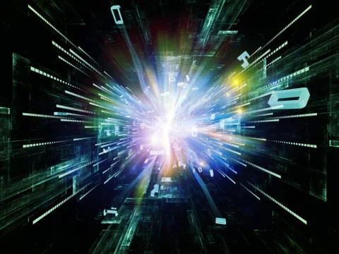 Number Burst Acceleration Stock Illustration